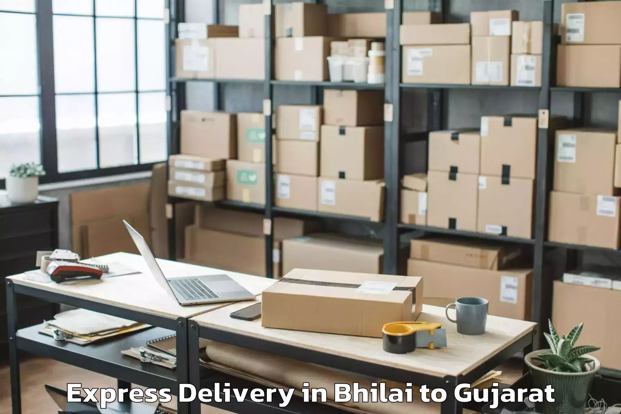 Discover Bhilai to Chanasma Express Delivery